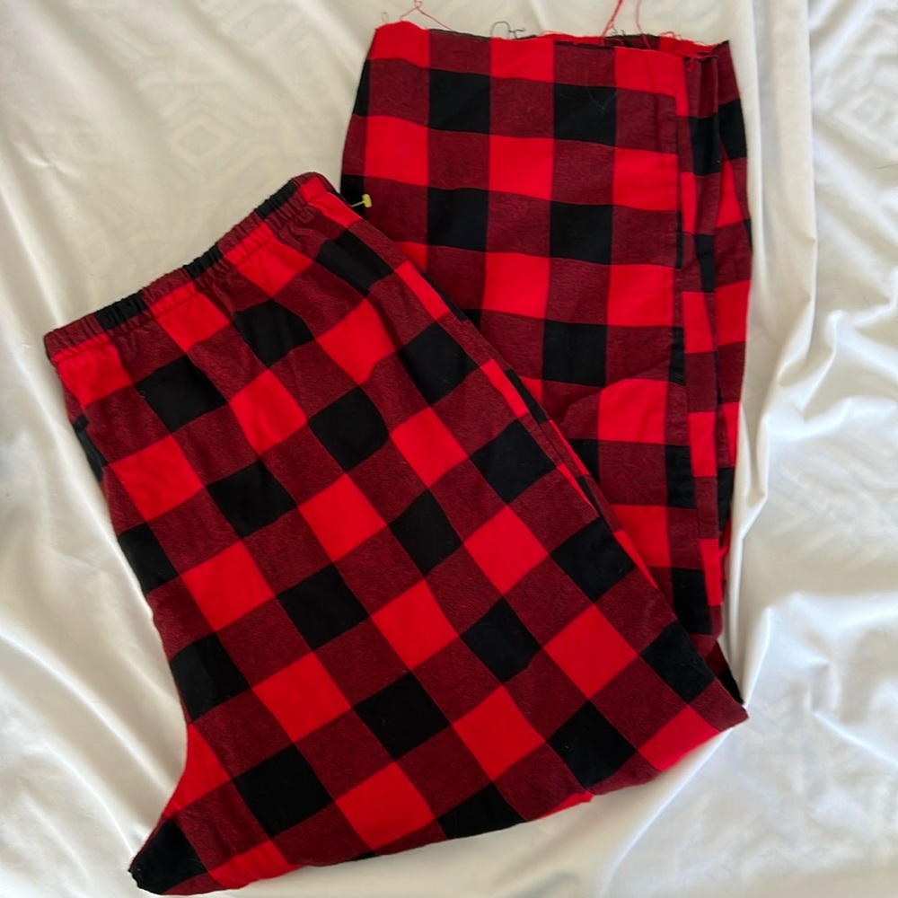 Plaid Red and Black Pajama Pants